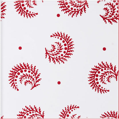 Snow White, Fire Engine Glossy Desmond Ceramic Tile