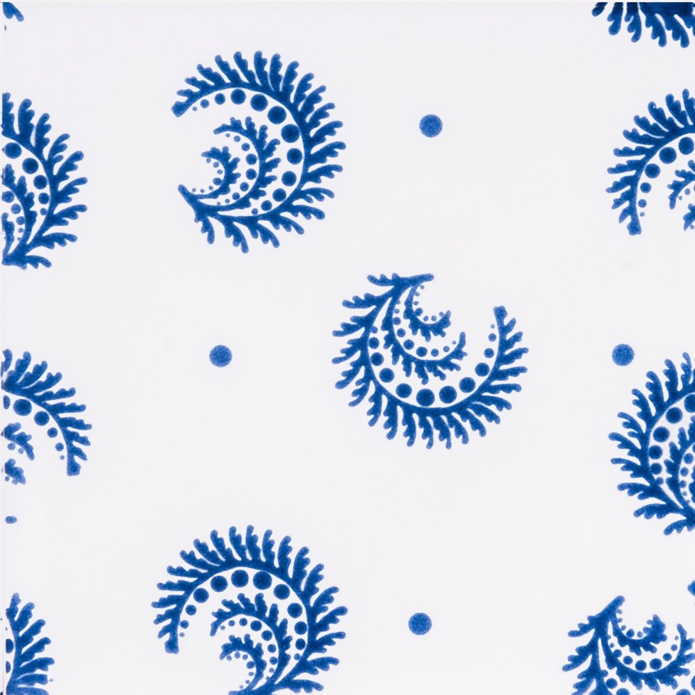 Pure White, Azure Glossy Desmond Ceramic Tile