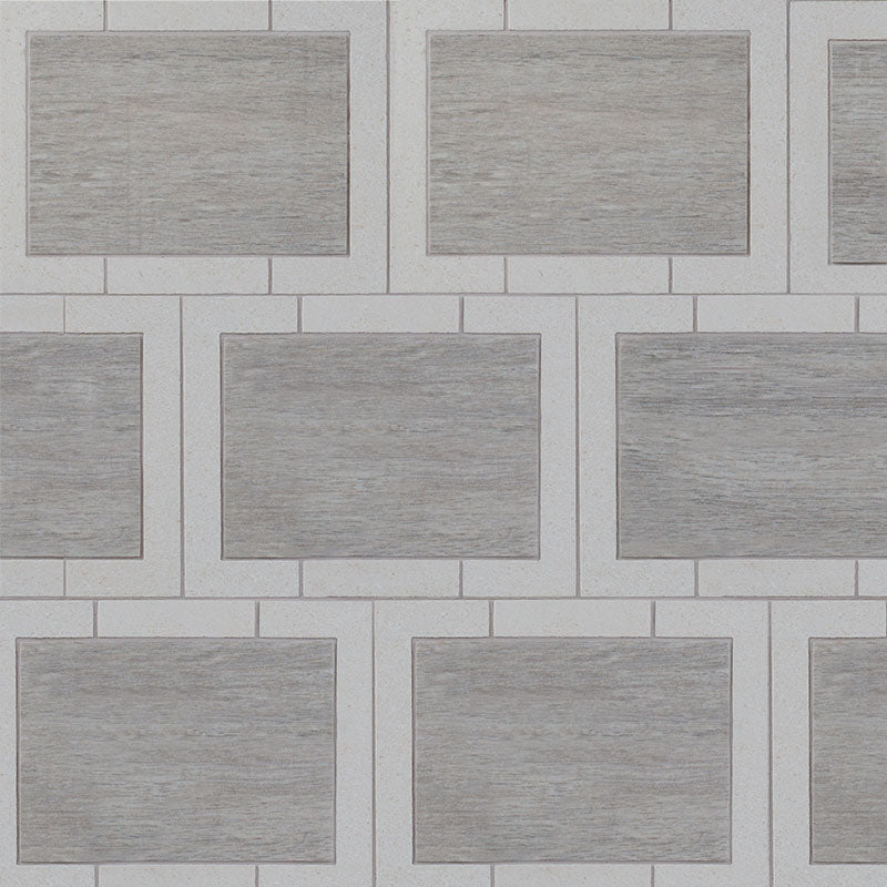Multicolor Multi Finish Window Small Limestone Waterjet Mosaics