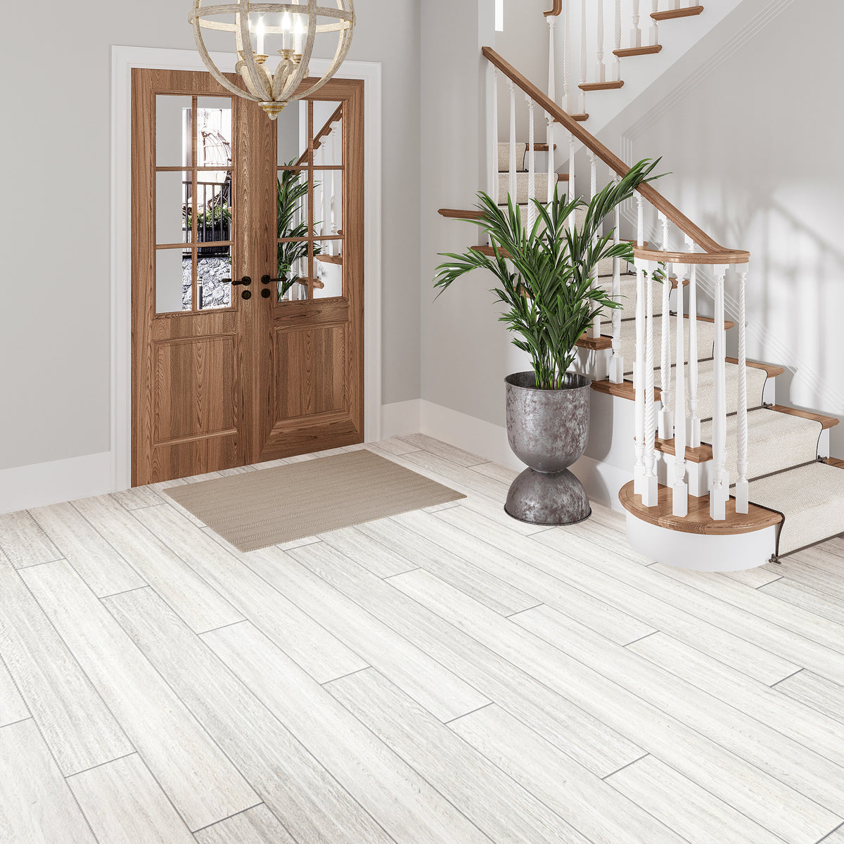 Blanco 8x48 Matte Porcelain Large Format Tile (5 pack, 12.91 sq ft/case) - Sample