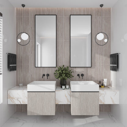 Gray 24x48 Matte Porcelain Deco Tile (2 pack,15.49 sq ft/case) - Sample