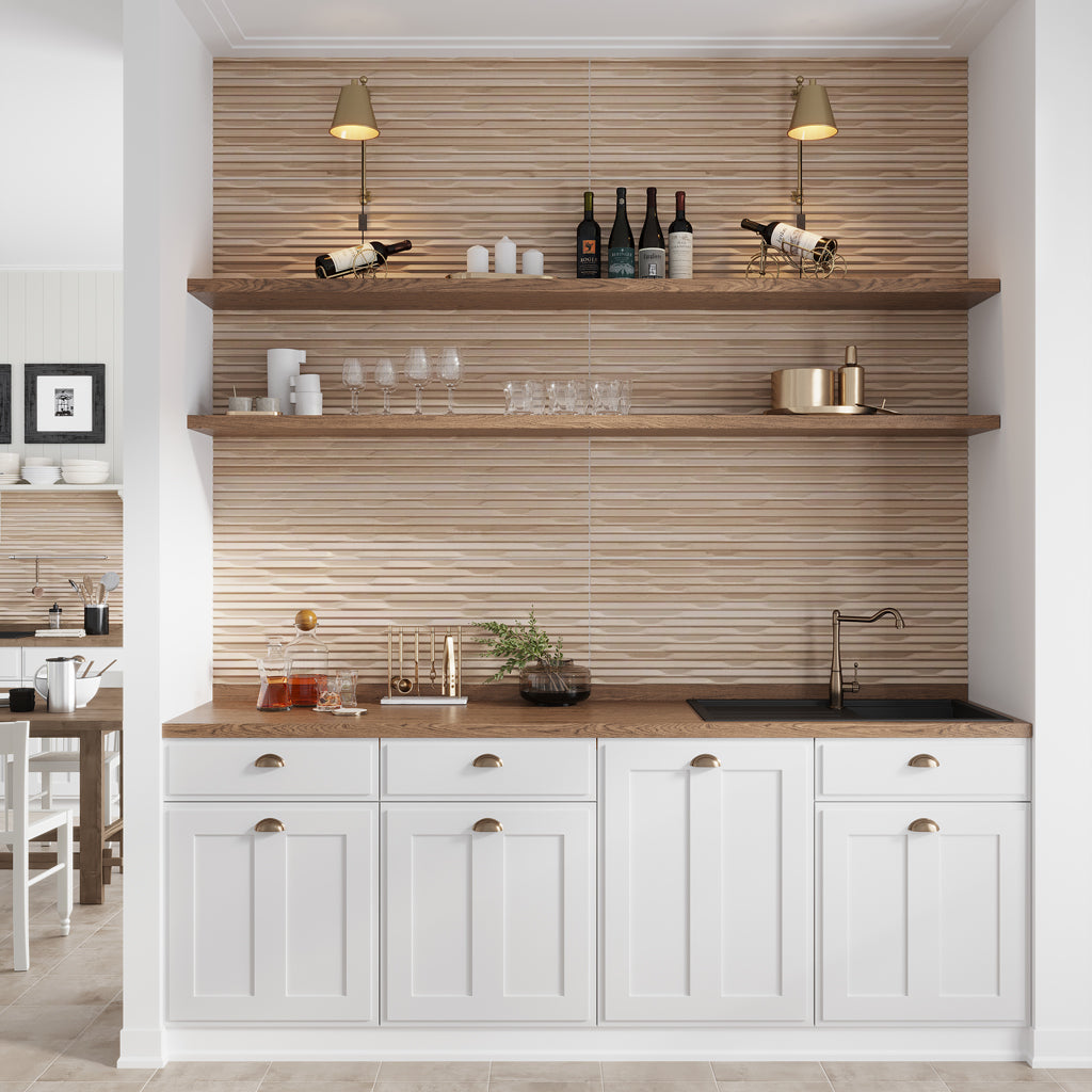Oak 16x48 Matte Ceramic Deco Tile (3 pack,15.5 sq ft/case)