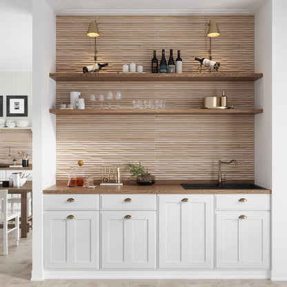 Oak 16x48 Matte Ceramic Deco Tile (3 pack,15.5 sq ft/case) - Sample