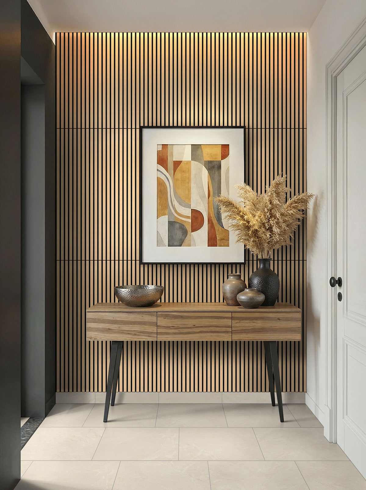 MSI Almond 24x48 Acoustic Wood Slat