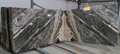 Adriatic Black Bookmatching Marble Slabs Polished - Full Truckload