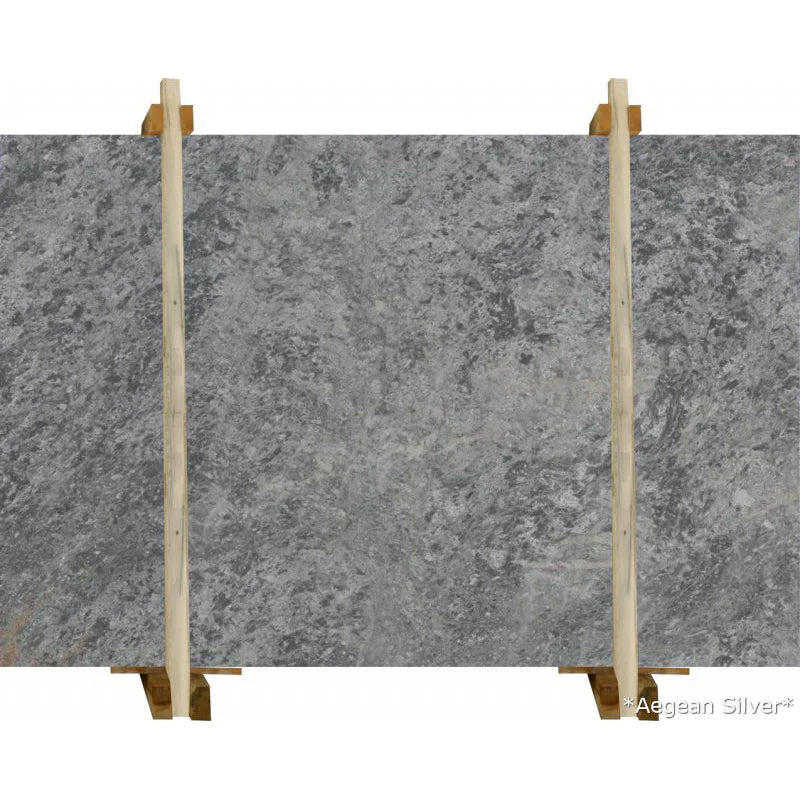 Aegean Silver Bookmatching Polished Marble Slab