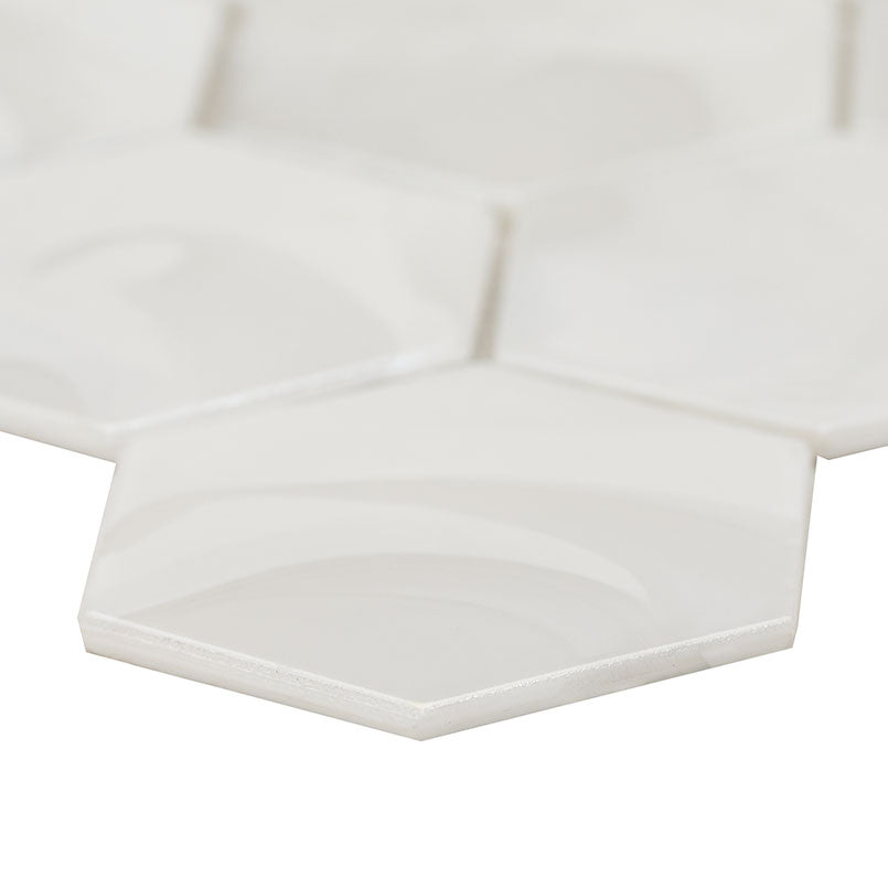 MSI Akoya Pearl 3" Hexagon Mosaic Tile