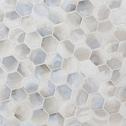 MSI Akoya Pearl 3" Hexagon Mosaic Tile