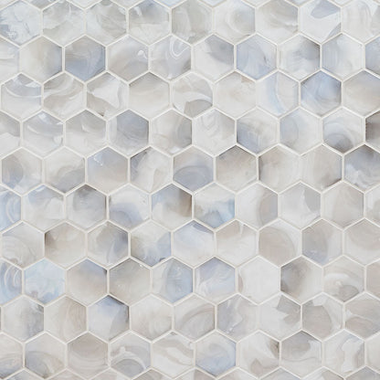 MSI Akoya Pearl 3" Hexagon Mosaic Tile