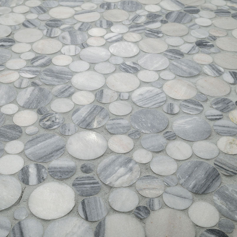 MSI Alaska Gray Pebble Polished Tile
