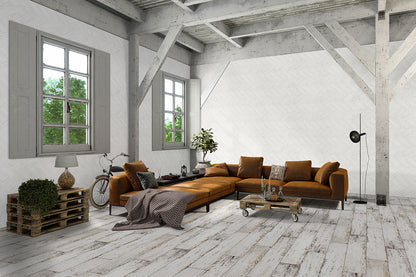 MSI Alpine White Reclaimed Clay Brick - Herringbone