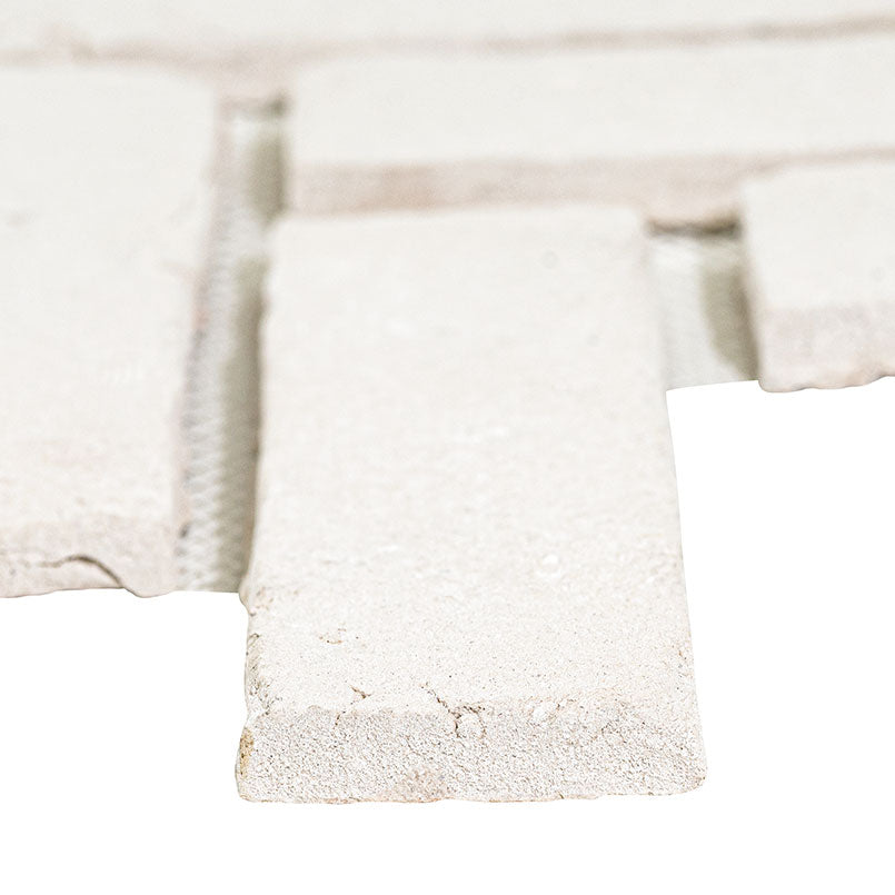 MSI Alpine White Reclaimed Clay Brick - Herringbone