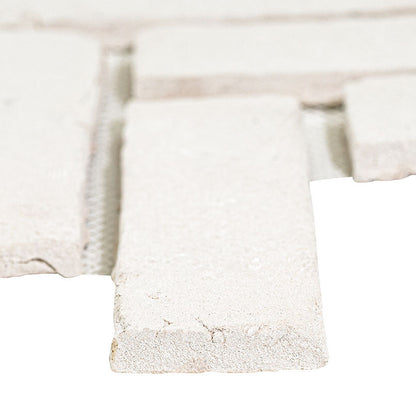 MSI Alpine White Reclaimed Clay Brick - Herringbone