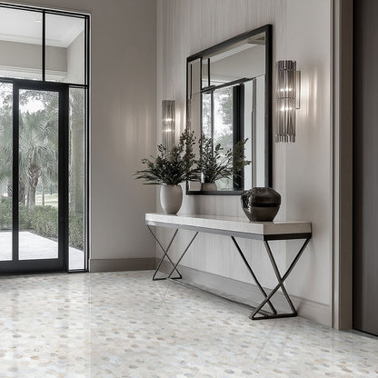 MSI Angora Polished 2" Hexagon Mosaic Tile