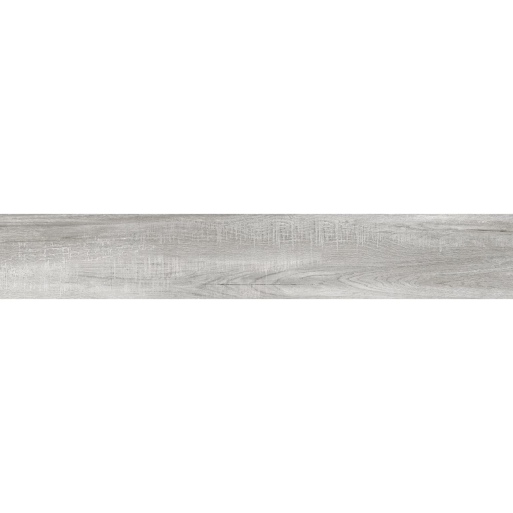 anka acacia grey color matte rectified 6"x36" size wood look porcelain floor and wall tile SKU-165346