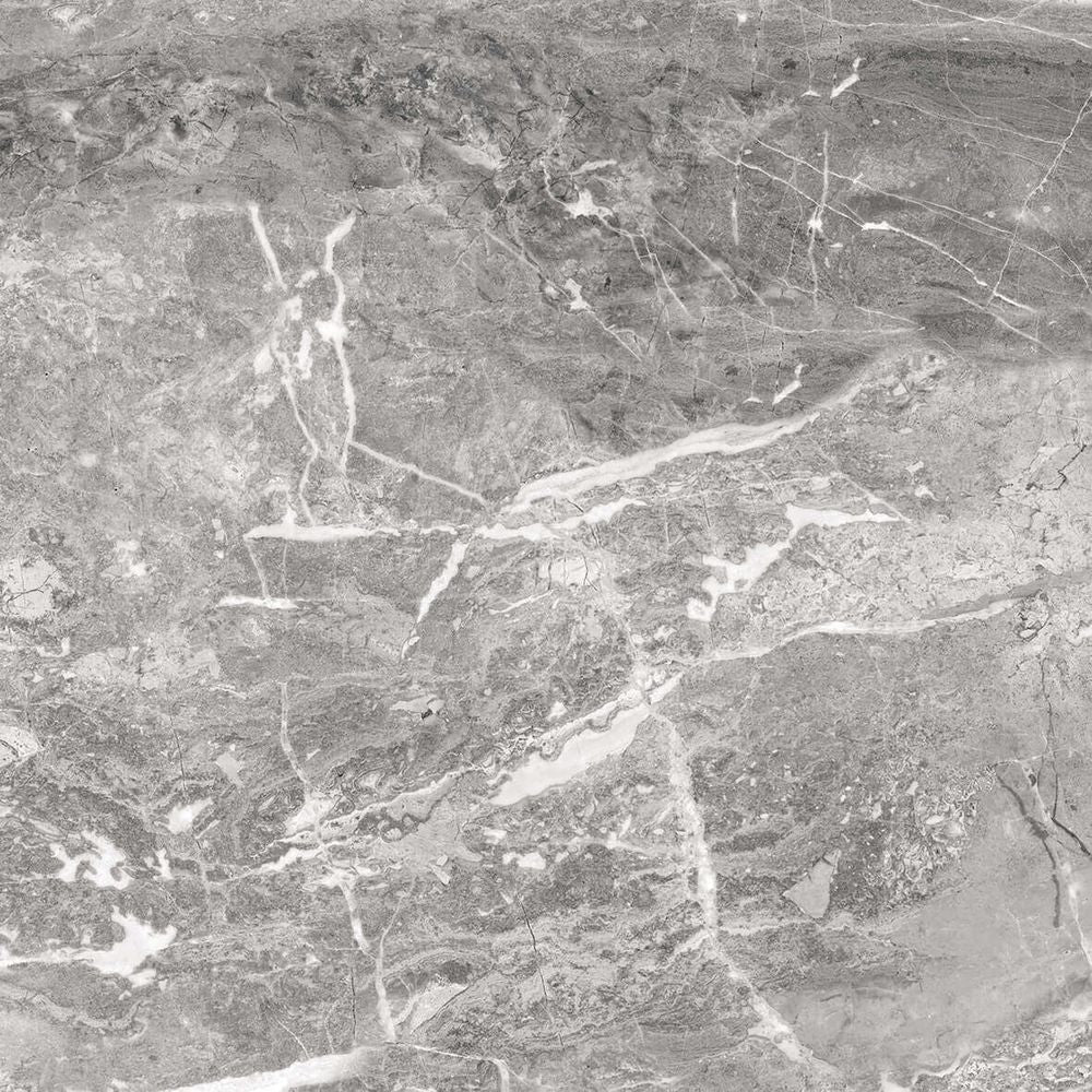 Anka biga grey glossy porcelain floor tile rectified size 24"x24" SKU-165251