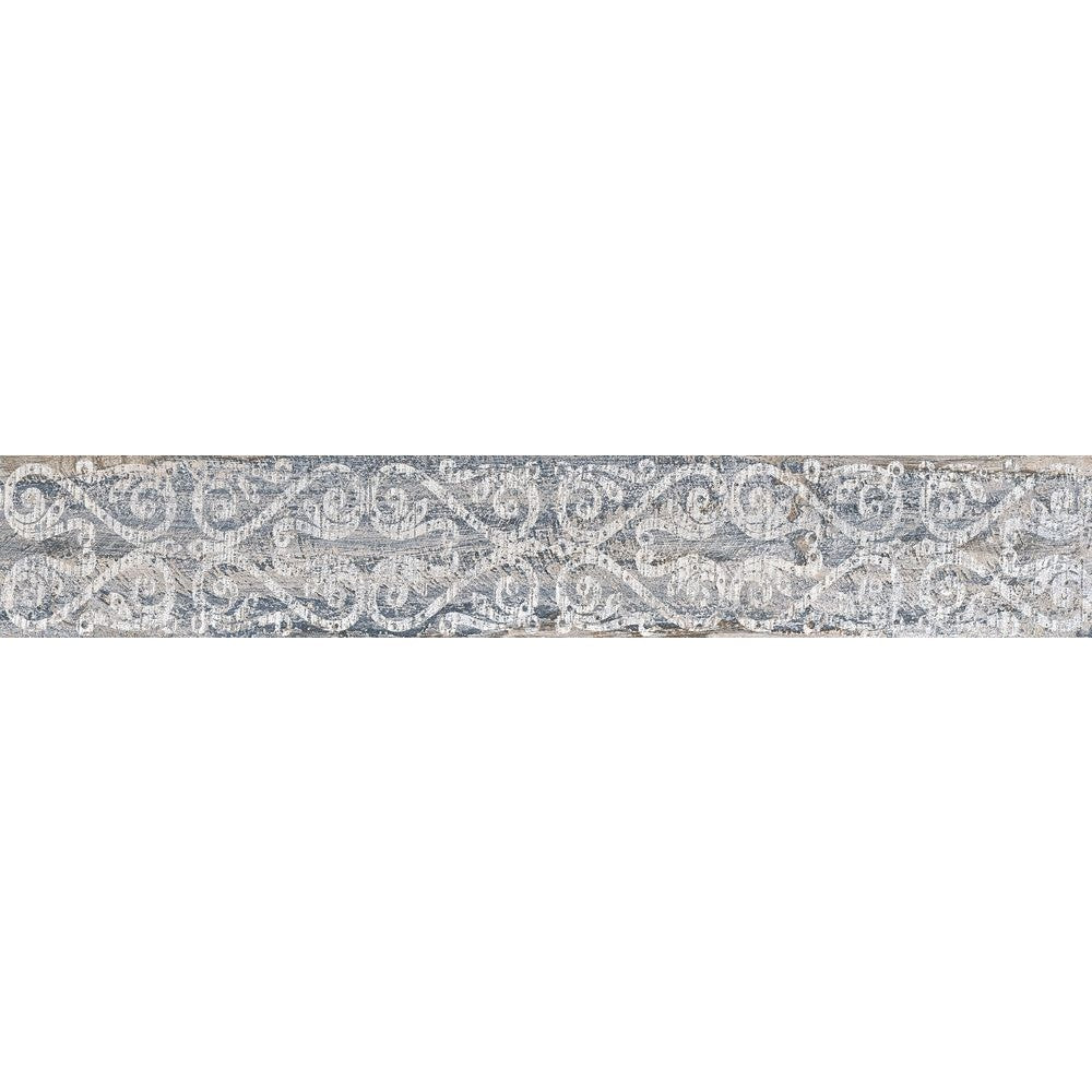 Anka botanic multi matte rectified porcelain decor tile size 6"x36" SKU-165348
