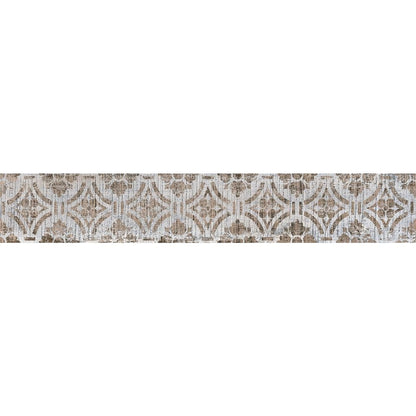 Anka botanic multi matte rectified porcelain decor tile size 6"x36" SKU-165348