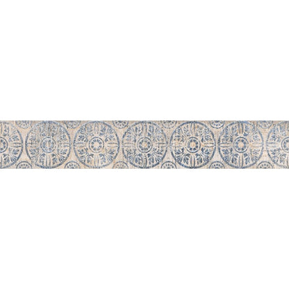 Anka botanic multi matte rectified porcelain decor tile size 6"x36" SKU-165348