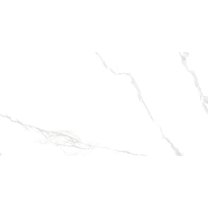 Anka classic carrara silver glossy unrectified porcelain wall and floor tile size 12"x24" SKU-170049
