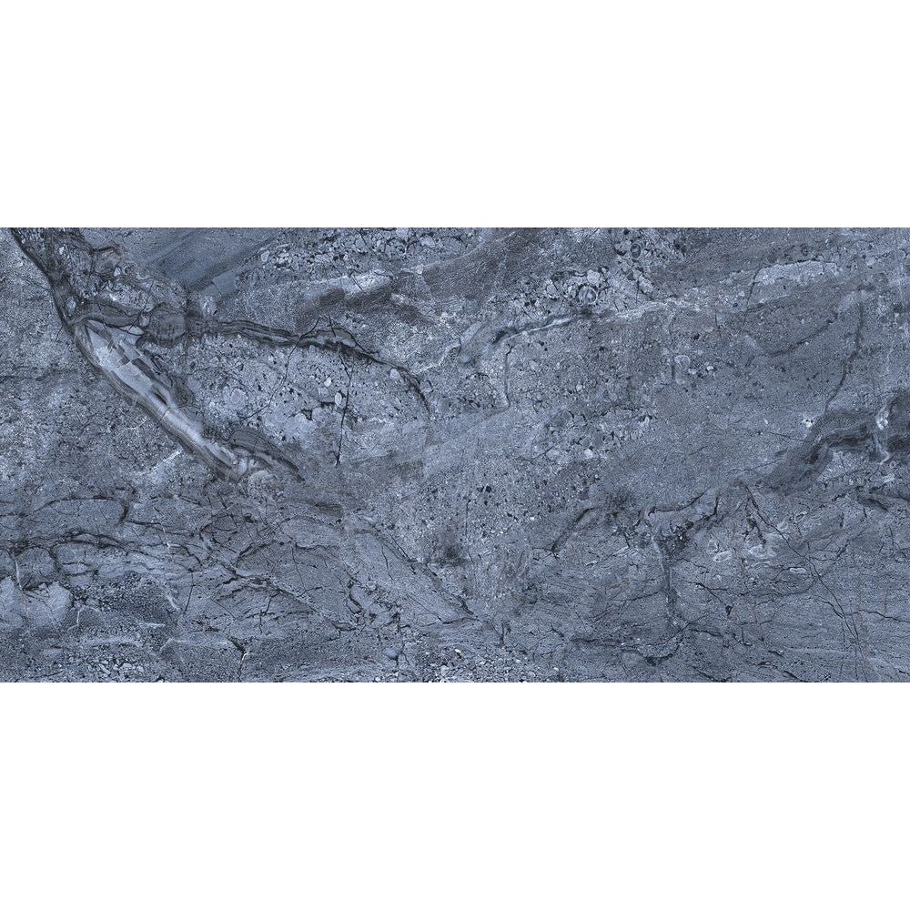 Diva Blue Glossy Rectified Porcelain Wall and Floor Tile