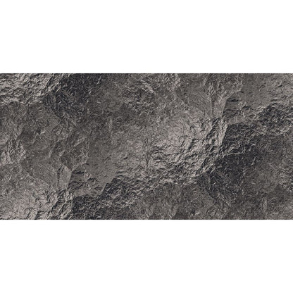 Anka Kartepe Black Glossy Rectified Porcelain Wall and Floor Tile