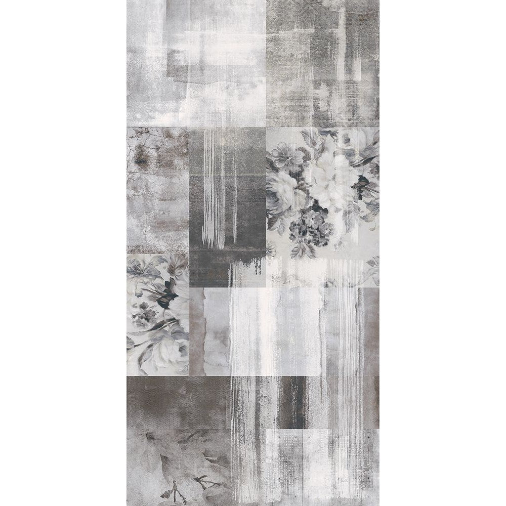 Anka Nil Grey Glossy Porcelain Wall, Floor and Decor Tile