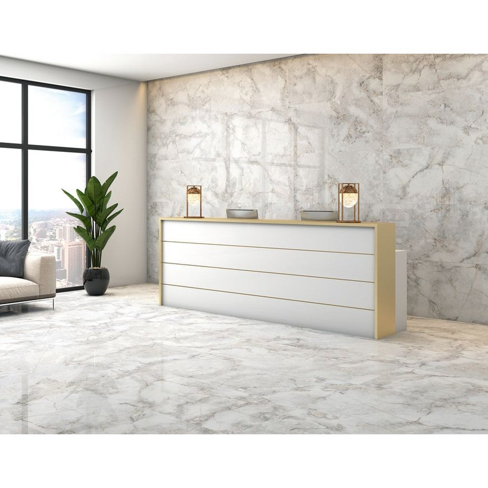 Anka Sava Glossy Rectified Porcelain Wall and Floor Tile