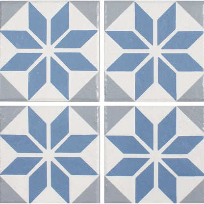 Aquatica Aqua Porcelain Pool Tile 6"x6" - Ancient Floridita Collection