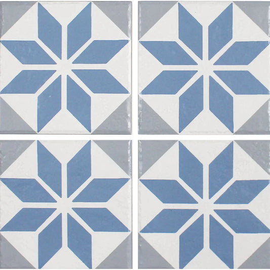 Aquatica Aqua Porcelain Pool Tile 6"x6" - Ancient Floridita Collection