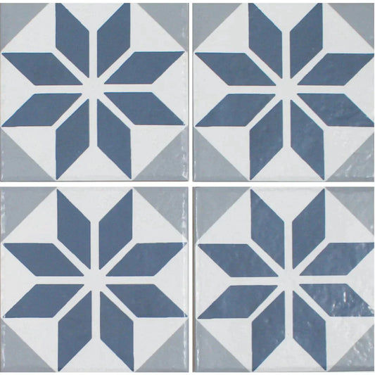 Aquatica Azul Porcelain Pool Tile 6"x6" - Ancient Floridita Collection