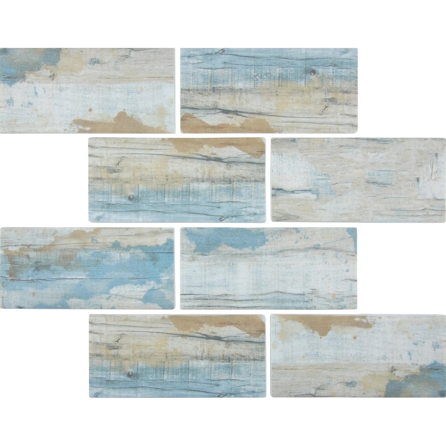 Aquatica Bay Glass Mosaic Tile 11.5"x11.5" - Bark Collection