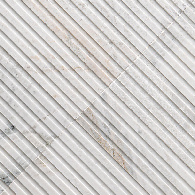 MSI Arabescato Venato Tile 4x12 Slat Honed