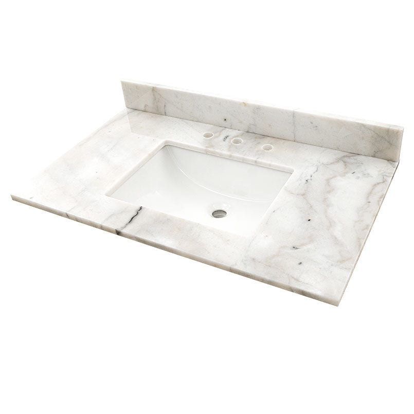 MSI Arabesque Carrara Vanity Top With Sink