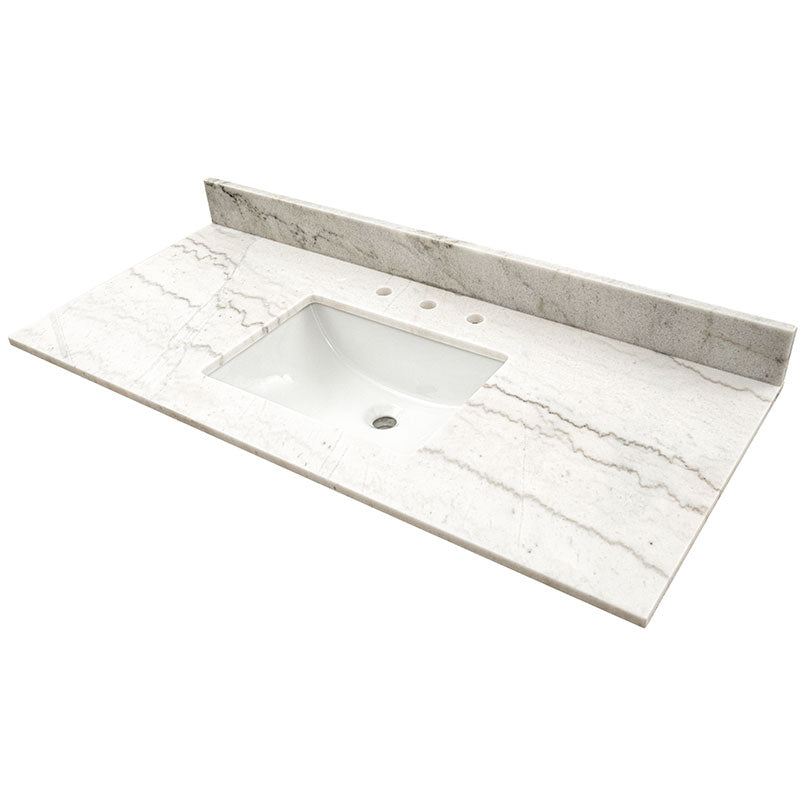 MSI Arabesque Carrara Vanity Top With Sink