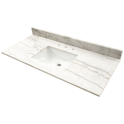 MSI Arabesque Carrara Vanity Top With Sink