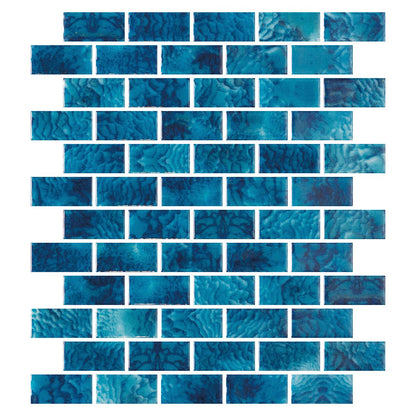 Arrecife Blue, 1" x 2" - Glass Tile - view 7