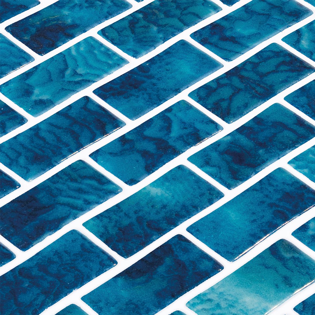 Arrecife Blue, 1" x 2" - Glass Tile - view 8