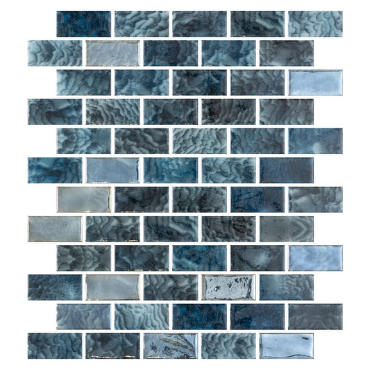 Arrecife Grey, 1" x 2" - Glass Tile - view 7