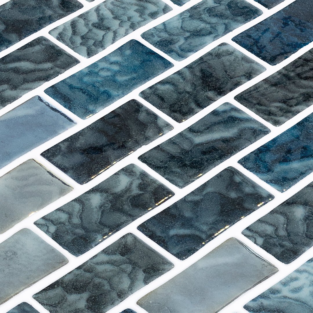 Arrecife Grey, 1" x 2" - Glass Tile - view 8