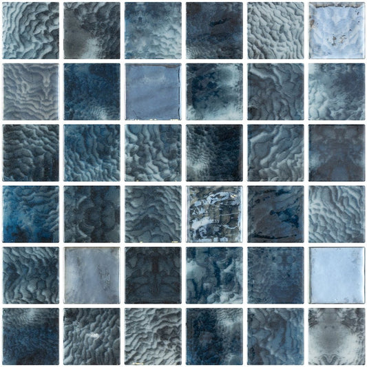 Arrecife Grey, 2" x 2" - Glass Tile - view 7