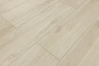 Ashy Beige Micro Bevel Matte 9.25"x60" Waterproof Laminate Flooring 12mm - Linea