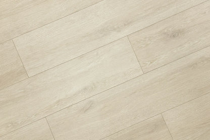 Ashy Beige Micro Bevel Matte 9.25"x60" Waterproof Laminate Flooring 12mm - Linea