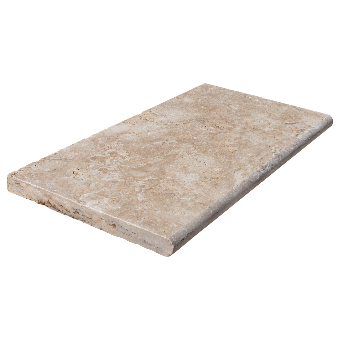 Aspendos 12"x24" Tumbled Travertine Beige Pool Coping