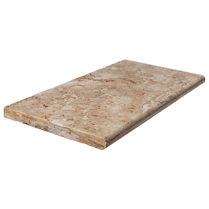 Aspendos 12"x24" Tumbled Travertine Beige Pool Coping