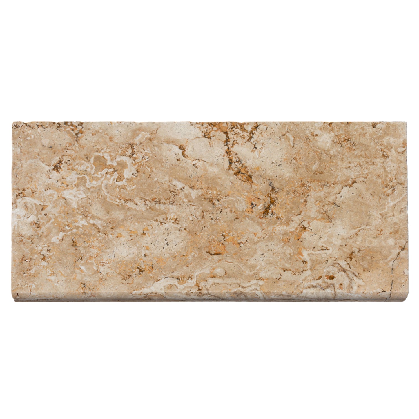 Aspendos 12"x24" Tumbled Travertine Beige Pool Coping