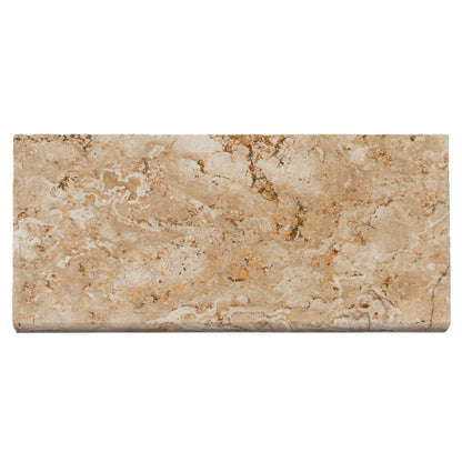 Aspendos 12"x24" Tumbled Travertine Beige Pool Coping