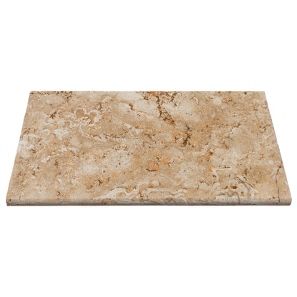 Aspendos 12"x24" Tumbled Travertine Beige Pool Coping