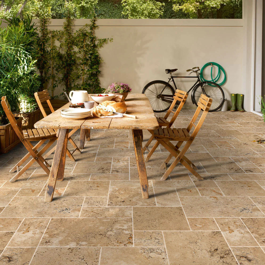 Aspendos Travertine French Pattern Pavers