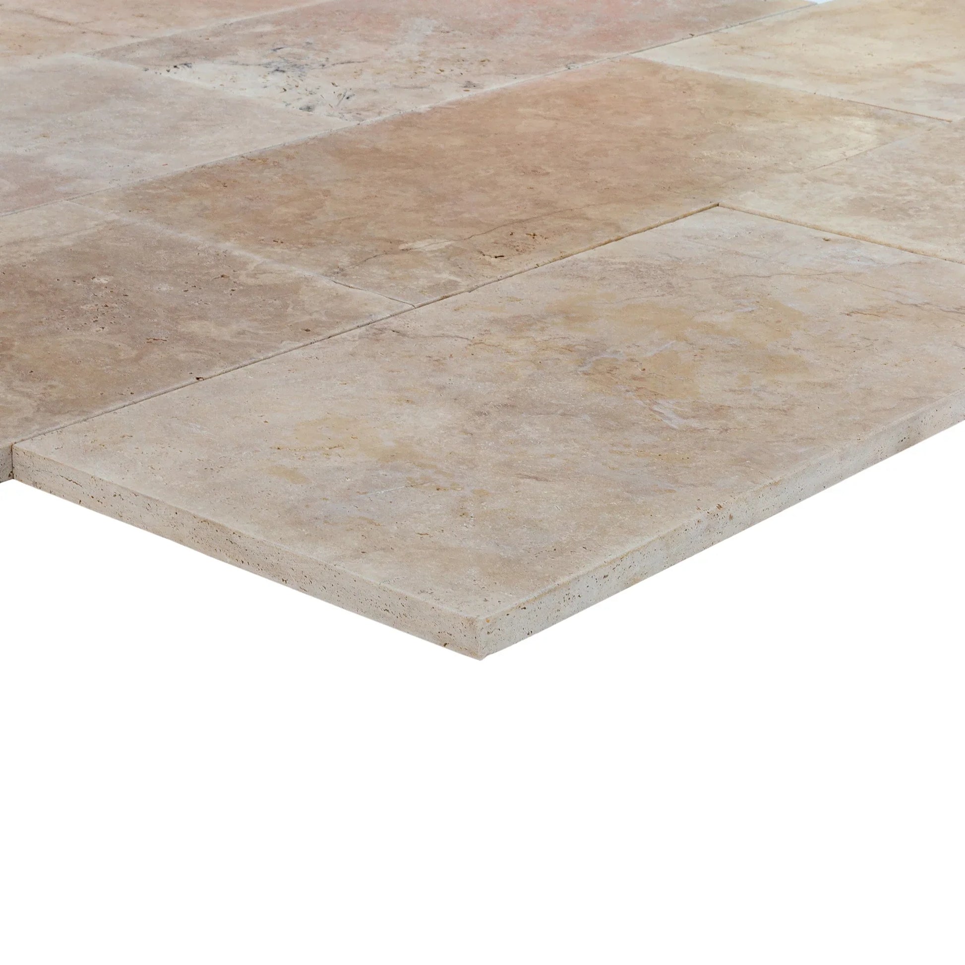 Aspendos Travertine Beige Tumbled Pavers 18"x36"x1 1/4"